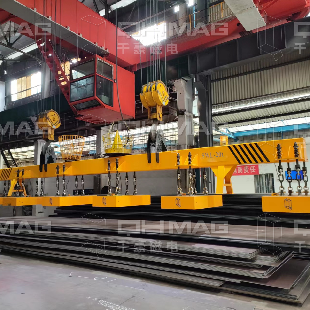 千豪吊鋼板電永磁吊具，鋼板吊具，電永磁吊具，磁力吊具