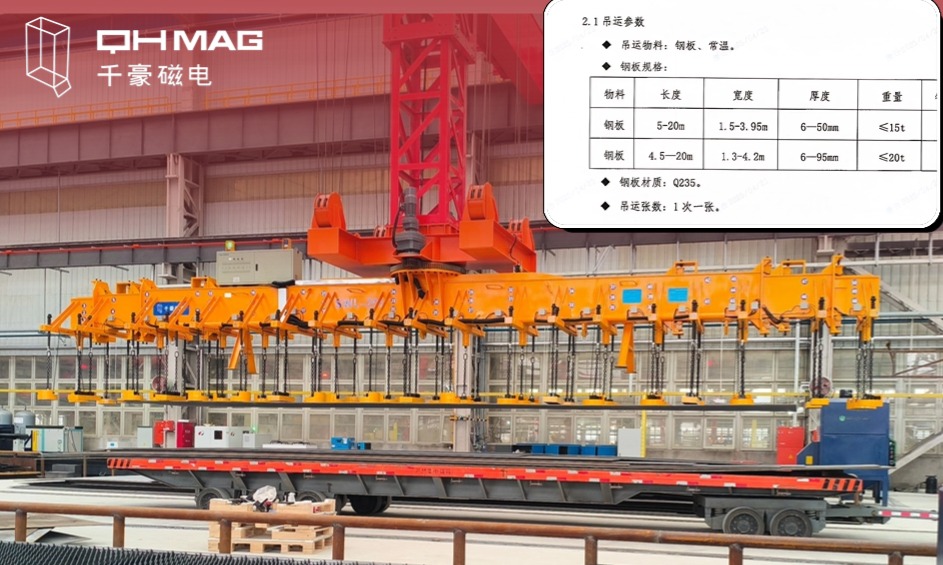 千豪起重電永磁鐵，電永磁吊具，吊鋼板專用夾具